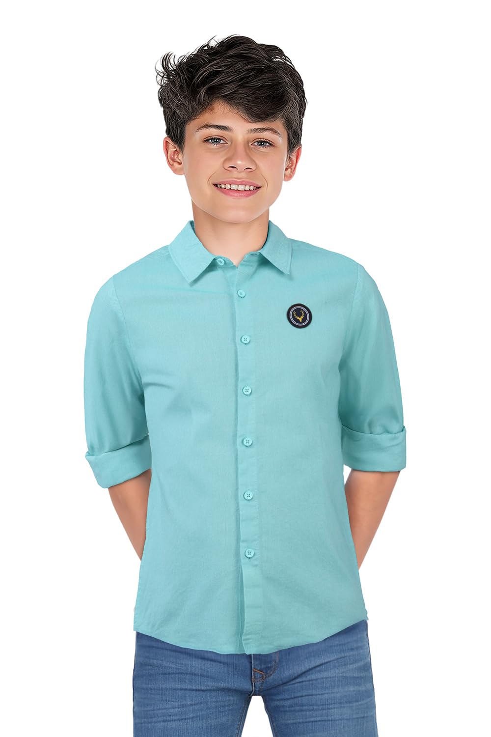 Allen Solly Boys Cotton Regular Fit Full Sleeve Shirt