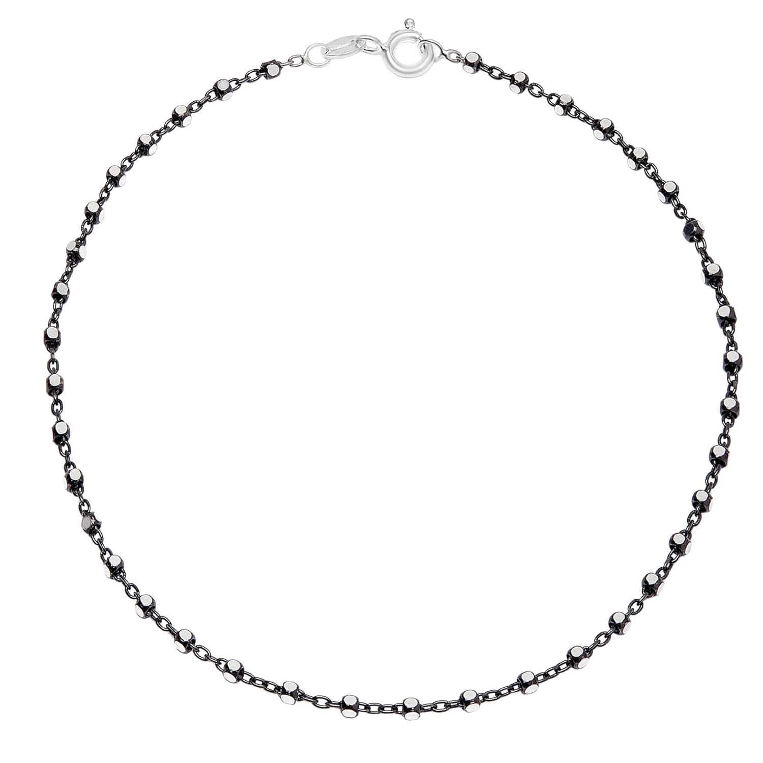 ZAVYA 925 Sterling Silver Anklet | Rhodium Plated Precious Cubic Zirconia Women Chain Anklet | Gifts - Authentic ZAVYA Fashion | UrbanThreads