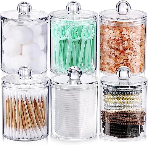 Zeinwap Cotton Swab Storage Dispenser Clear Holder - Image 2
