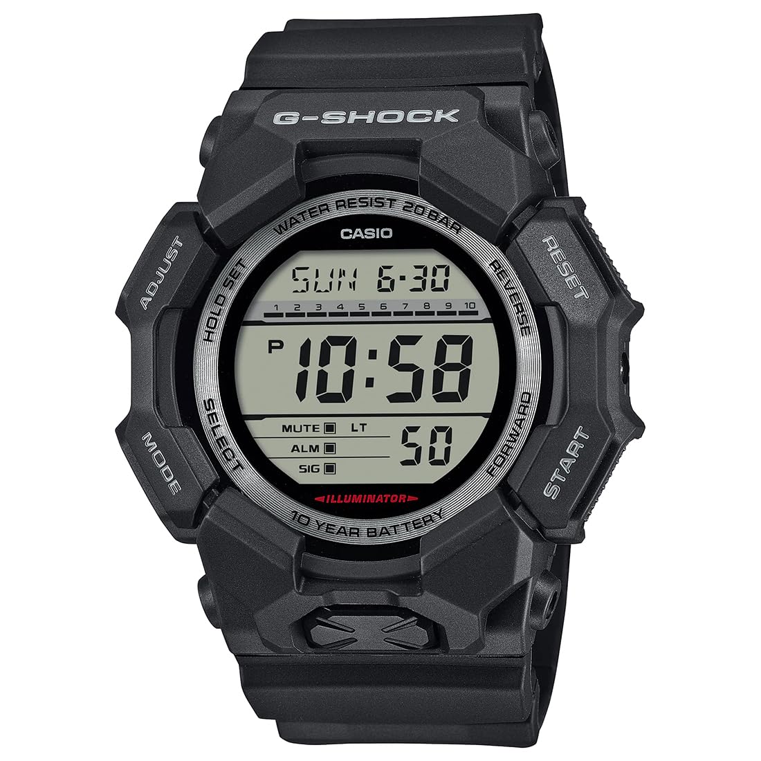 Casio G-Shock GD-010-1DR Digital Black Dial Men
