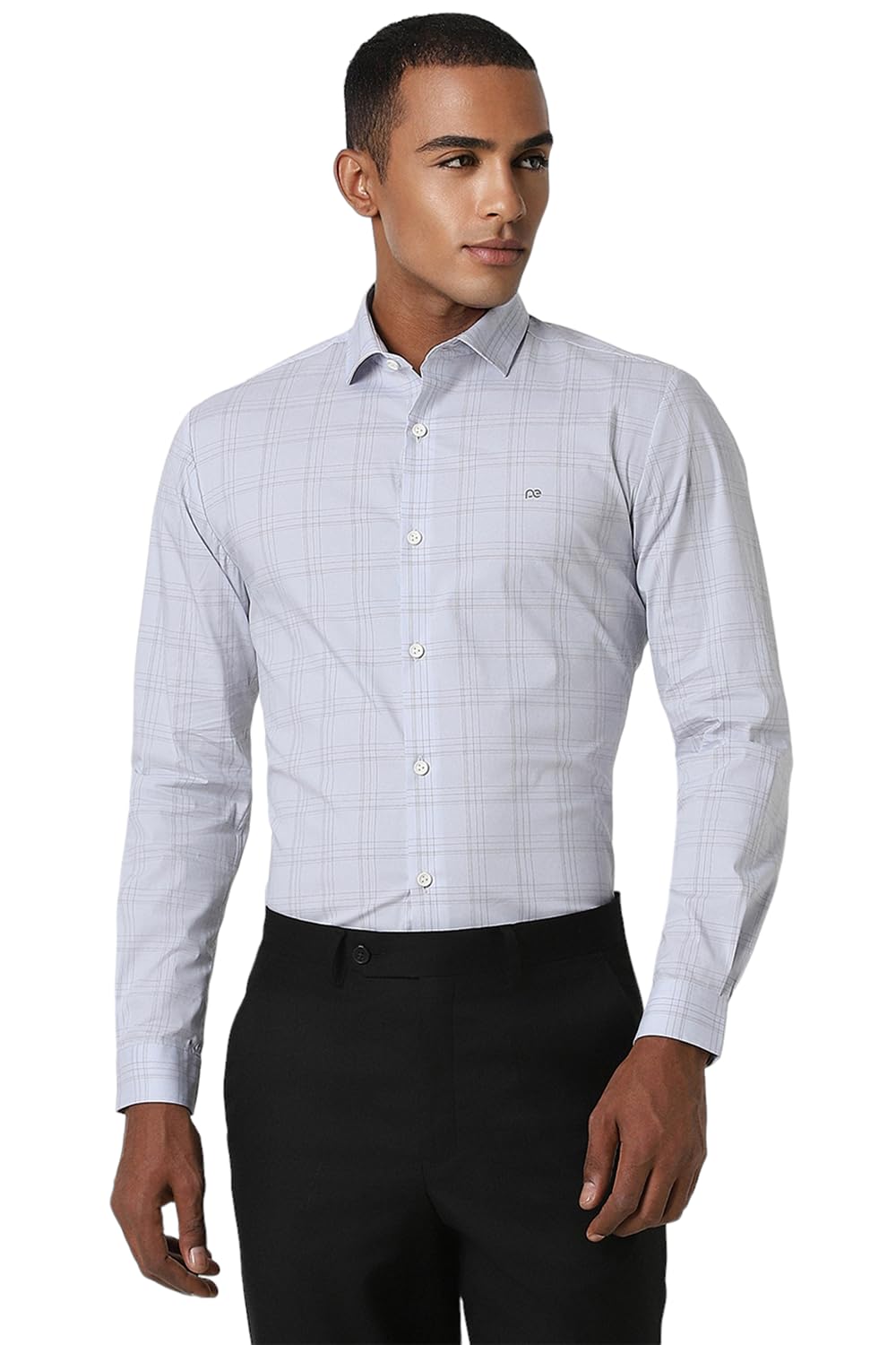 Peter England Men's Stretchable Checkered Shirt