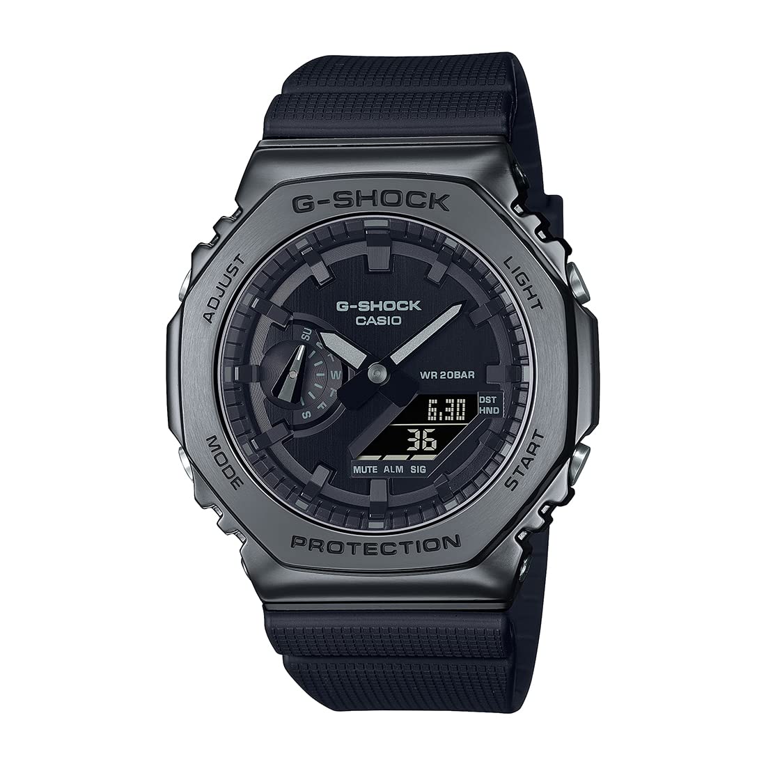 Casio G-Shock GM-2100BB Black Metal Octagon