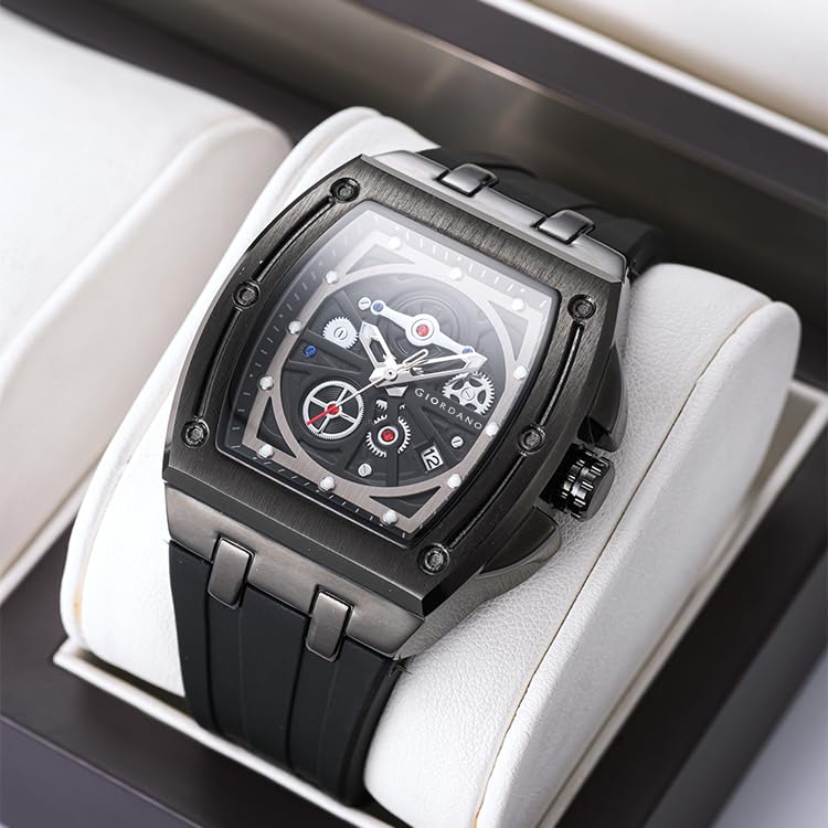 Giordano Mechanical-Look Watch Sporty Style Date - Image 4