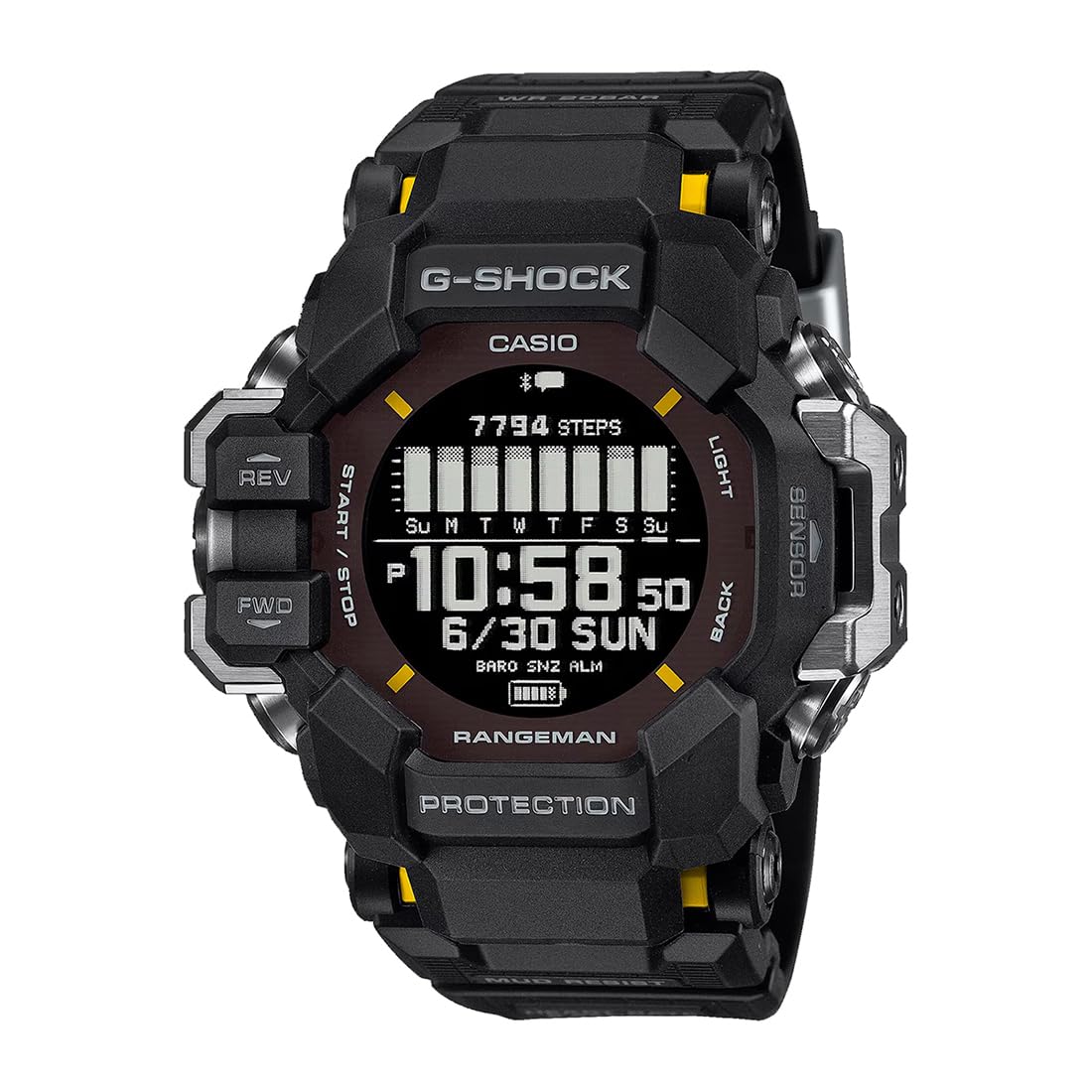 Casio G-Shock GPR-H1000-1DR Digital Dial Black Men's Watch