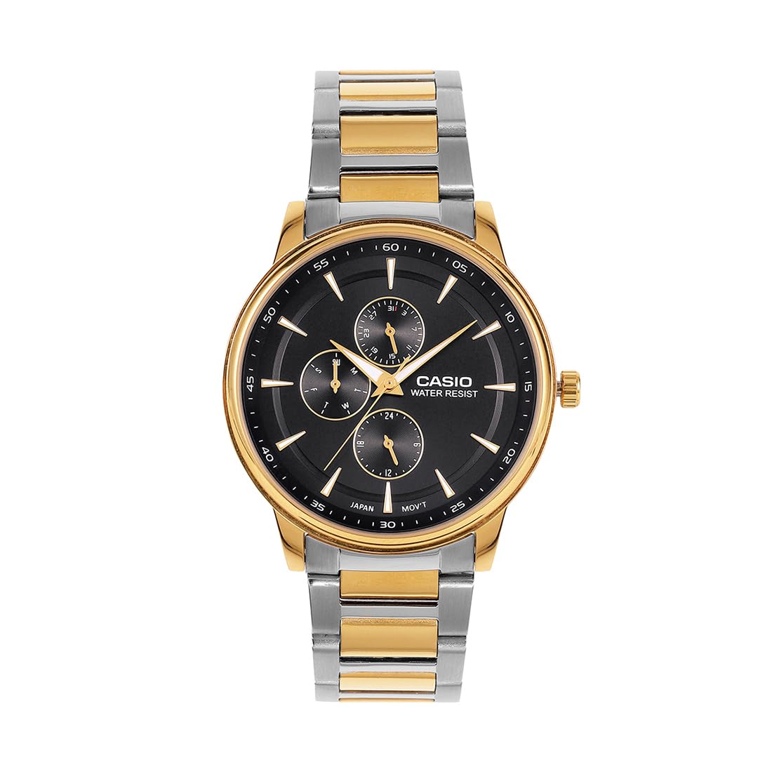 Casio Enticer Gold & Black Analog Watch for Men