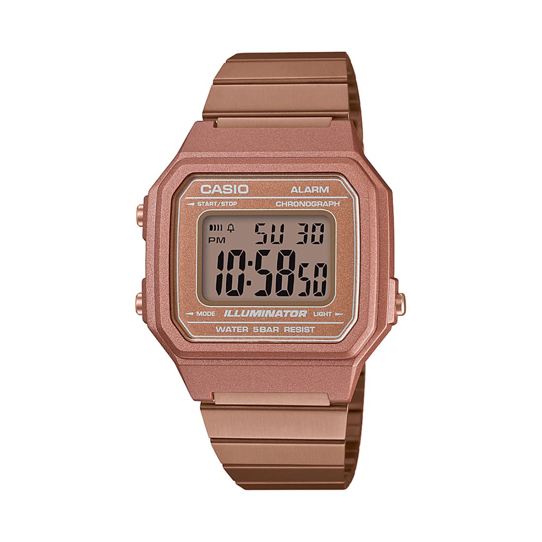 Casio Vintage Digital Watch Rose Gold Retro