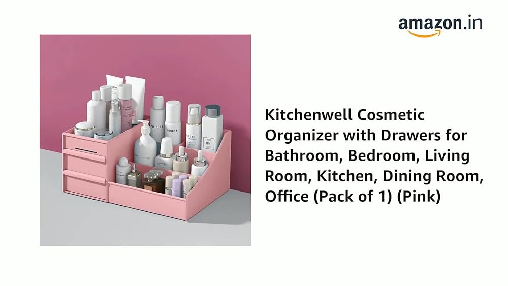 Kitchenwell Cosmetic Organizer with Drawers - Image 3