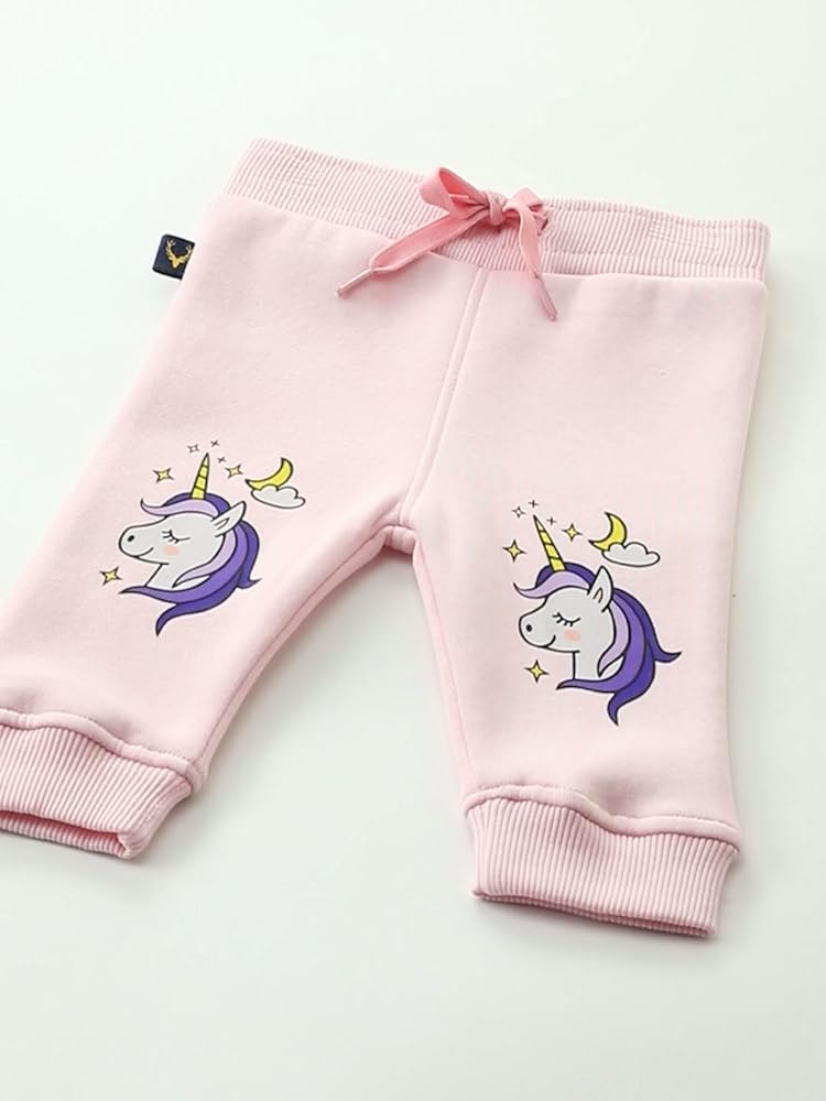 Allen Solly Girls' Pink Printed Track Pants - Image 3