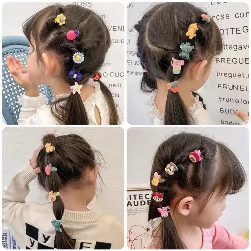 Shining Diva 20 pcs Elastic Hair Bands for Kids Women - Image 5