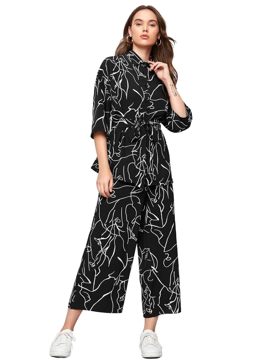 Leriya Fashion Women Formal Floral Printed Rayon Western Co-ord Set for Women(Available in 2XL and 3 - Authentic Leriya Fashion | UrbanThreads