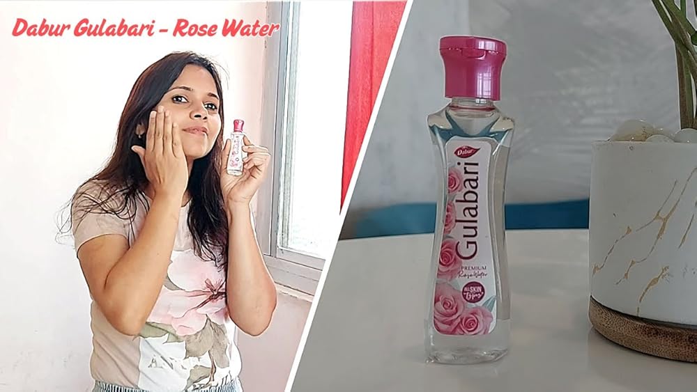 Dabur Gulabari Rose Water 400ml Pack of 3 No Paraben - Image 3