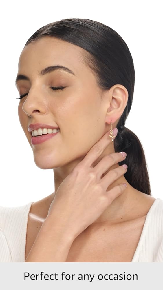 Shining Diva 12 Pairs Drop Earrings for Women and Girls - Image 3