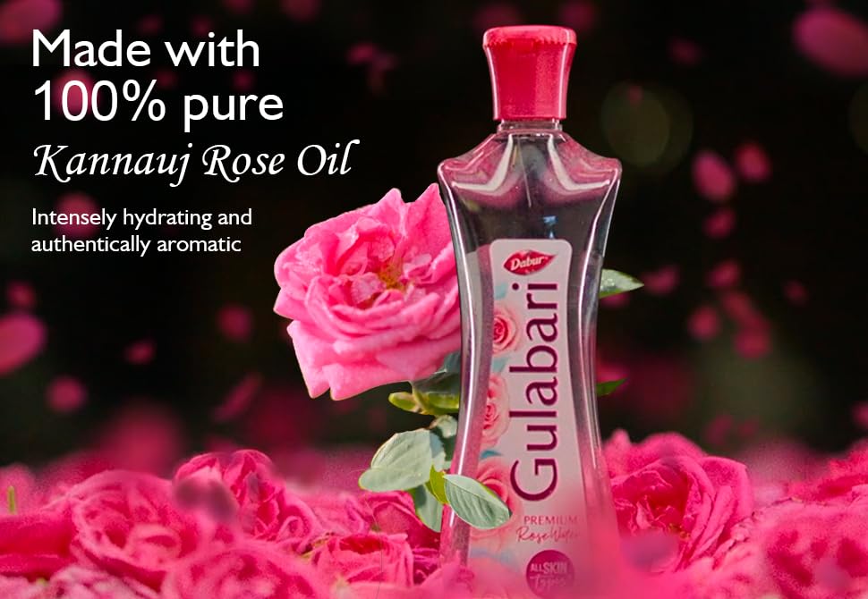 Dabur Gulabari Rose Water 400ml Pack of 3 No Paraben - Image 4