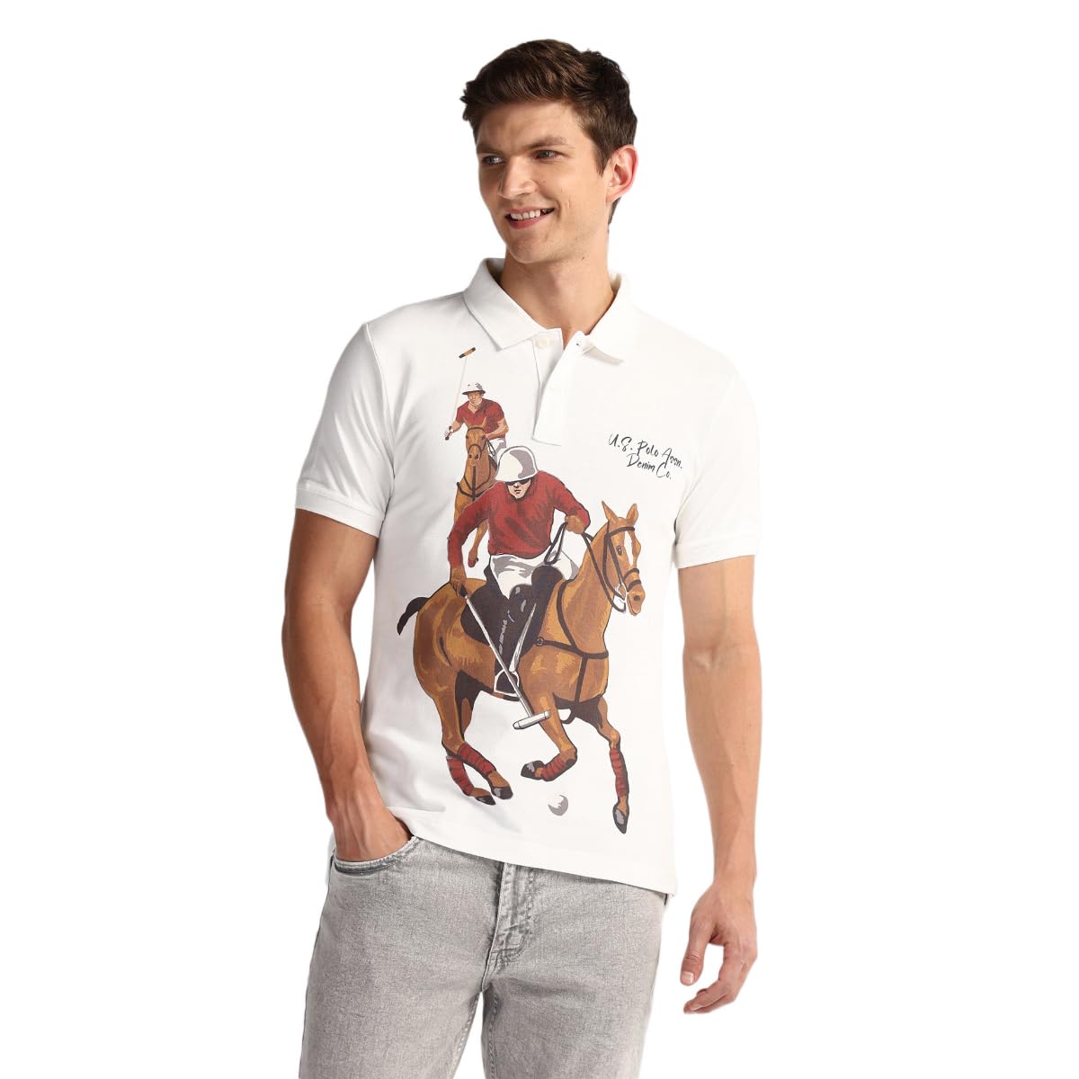 U.S. POLO ASSN. Men's Fitted Polo Shirt