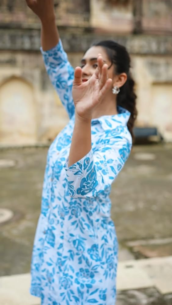 GRECIILOOKS Anarkali Kurta-Set for Women – Viscose Rayon Printed Kurta & Straight Pant | Festive Ind - Authentic GRECIILOOKS Clothing | UrbanThreads - Image 5