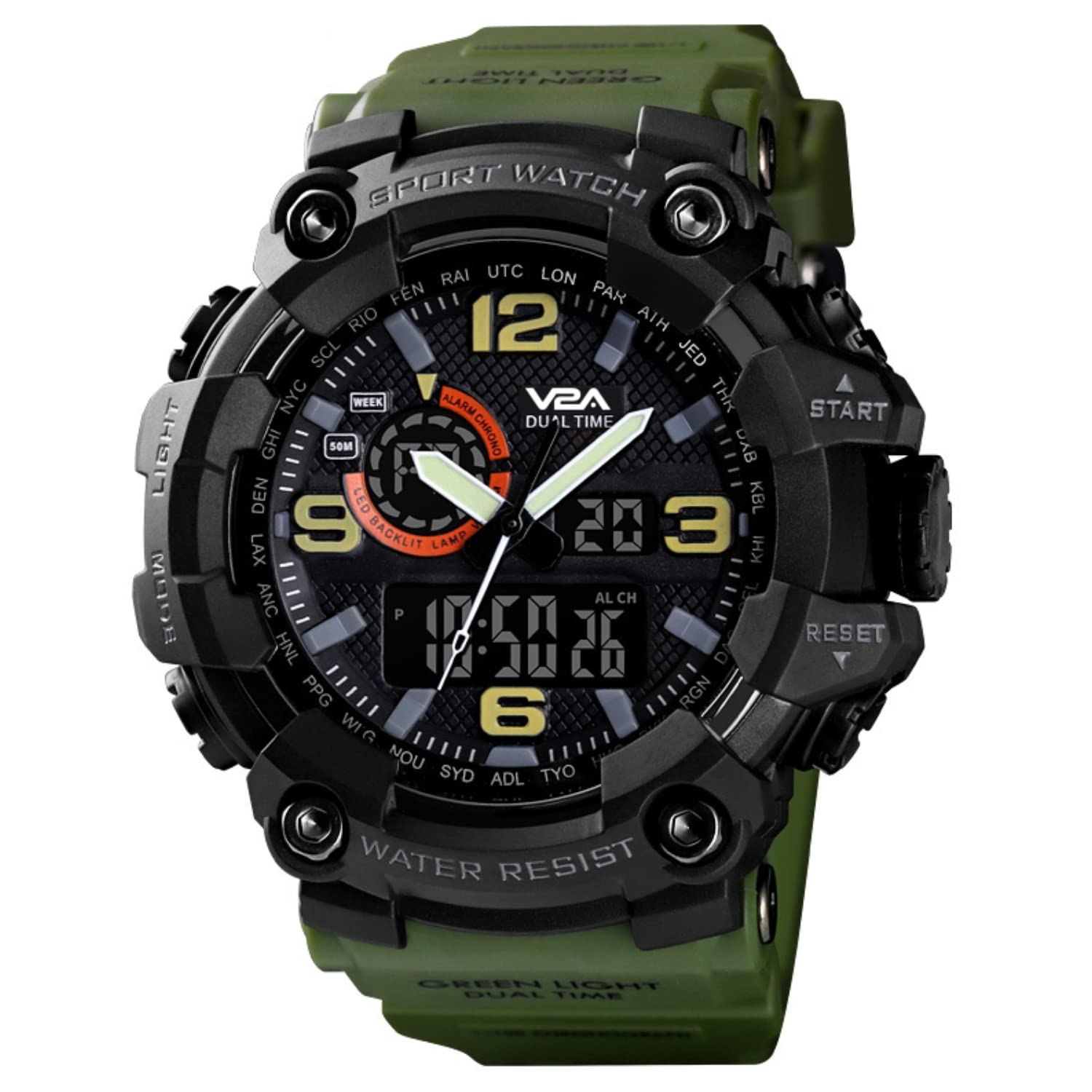 V2A Commando Midnight Black Sport Watch