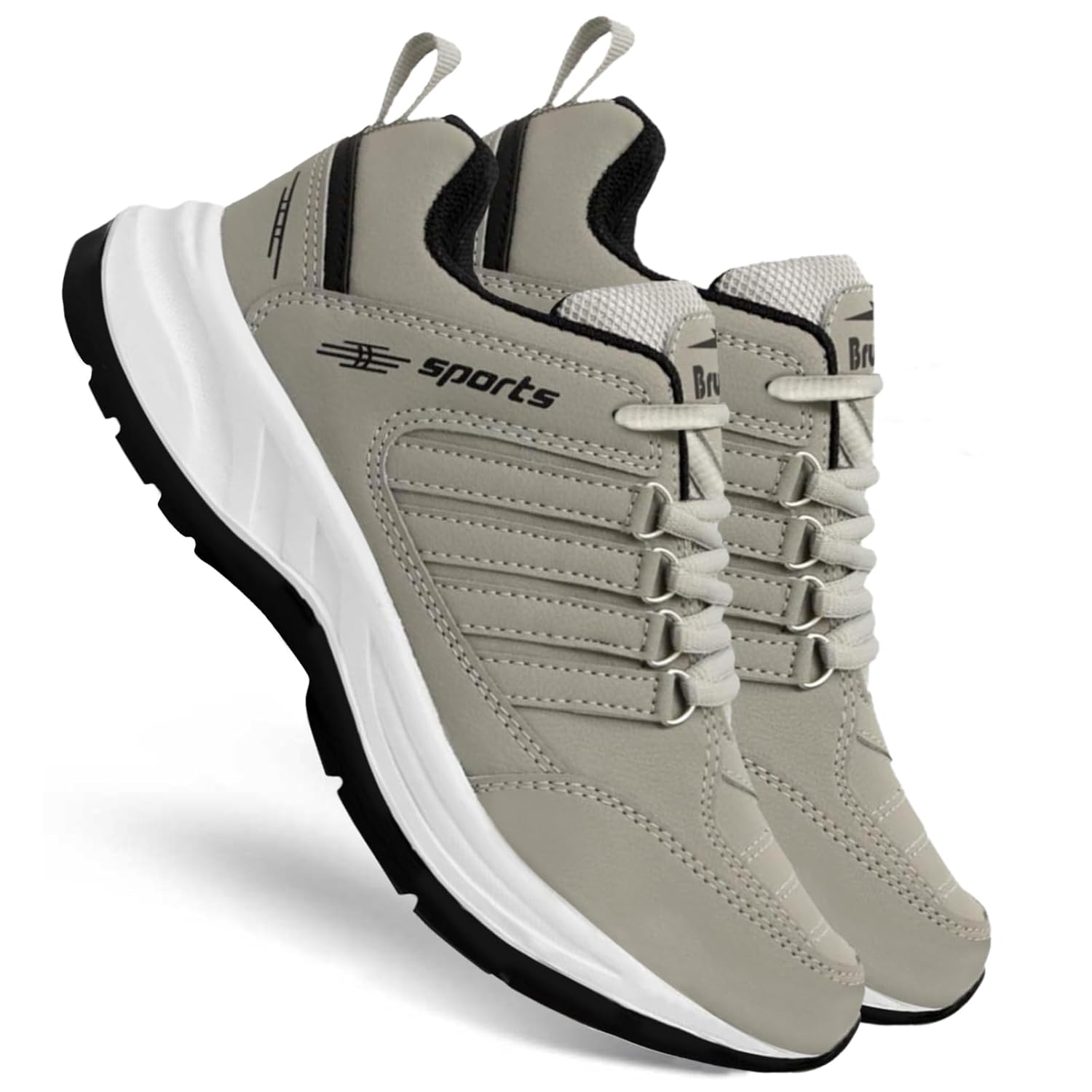 BRUTON EVA Lite Sport Shoes Running Shoes for Men- Grey - Authentic BRUTON Footwear | UrbanThreads