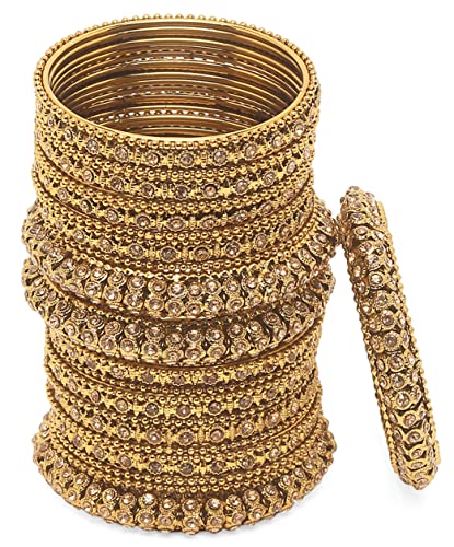 UrbanThreads 28-Piece Bangle Set Gold - Image 2