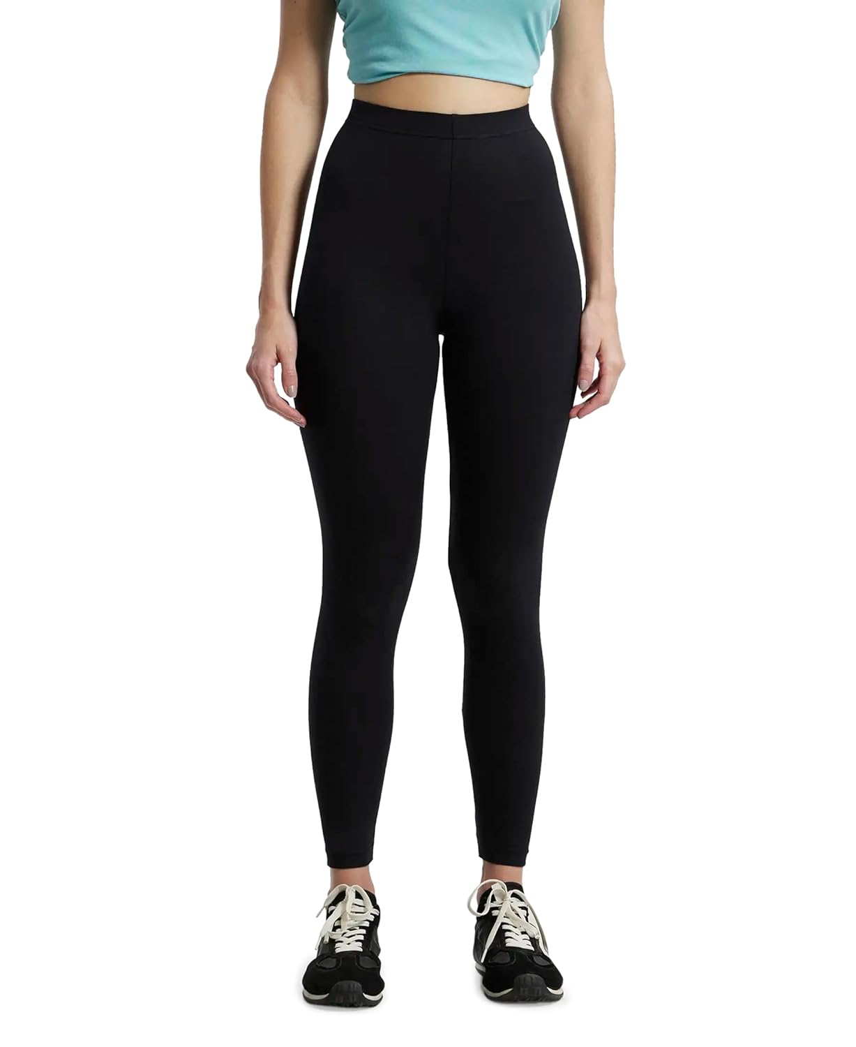 Jockey Women's High Rise Leggings Combed Cotton Elastane