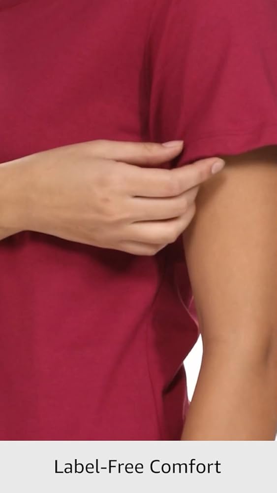 Jockey Women's Relaxed Fit V-Neck Half Sleeve T-Shirt - Image 4