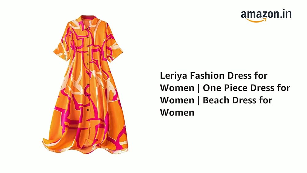Leriya Fashion Women’s One Piece Dress – Stylish Midi Party Dress for Women | Summer Casual Wear for - Authentic Leriya Clothing | UrbanThreads - Image 3