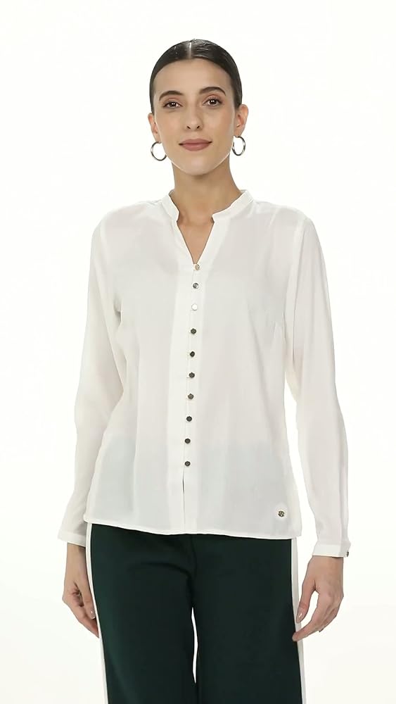 Allen Solly Women Polyester Regular Fit Full Sleeve Top - Image 3