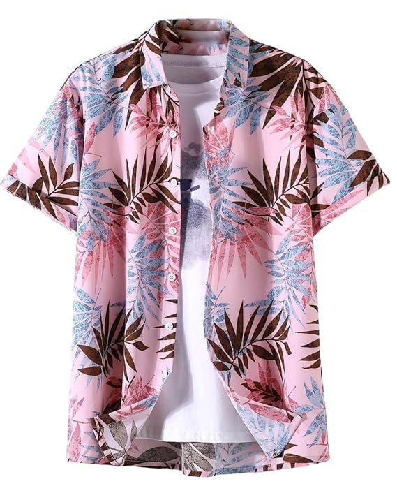 Leriya Fashion Men's Rayon Printed Regular Fit Shirt (Lf-Ms-6089_Pink XXL), 2XL - Authentic Leriya Clothing | UrbanThreads - Image 2