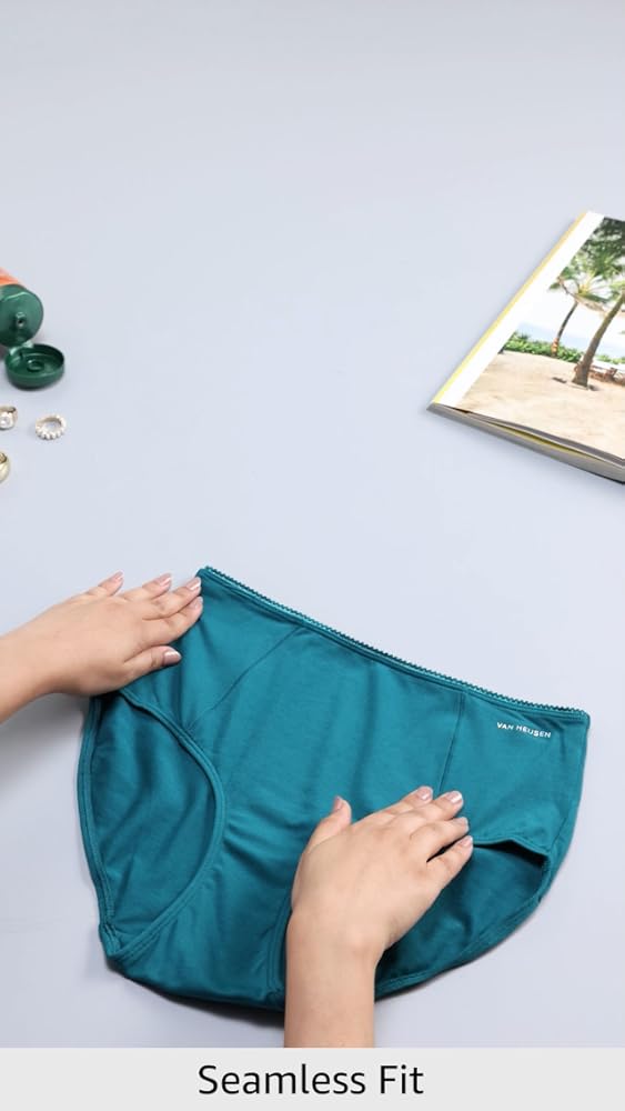 Van Heusen Women's Cotton Anti Bacterial Full Briefs - 4 Way Stretch, Moisture Wicking, Full Coverag - Authentic Van Fashion | UrbanThreads - Image 3