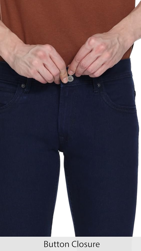 Peter England Men's Skinny Fit Mid Rise Jeans - Image 4