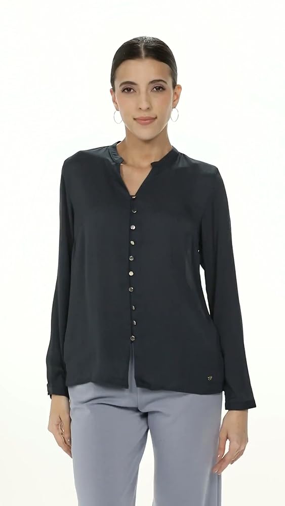 Allen Solly Women Polyester Regular Fit Full Sleeve Top - Image 3