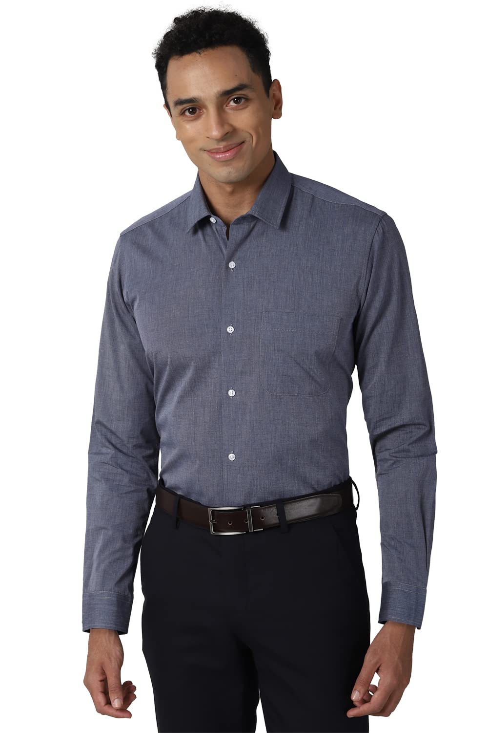 Peter England Men's Cotton Regular Fit Shirt