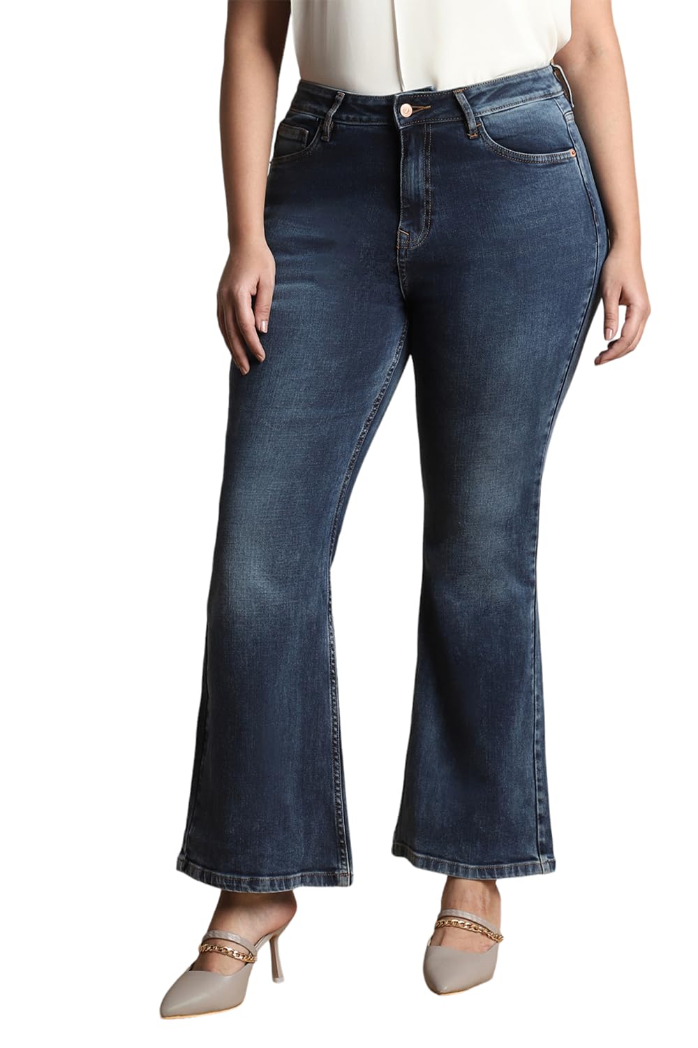 Allen Solly Women's High Rise Regular Fit Jeans