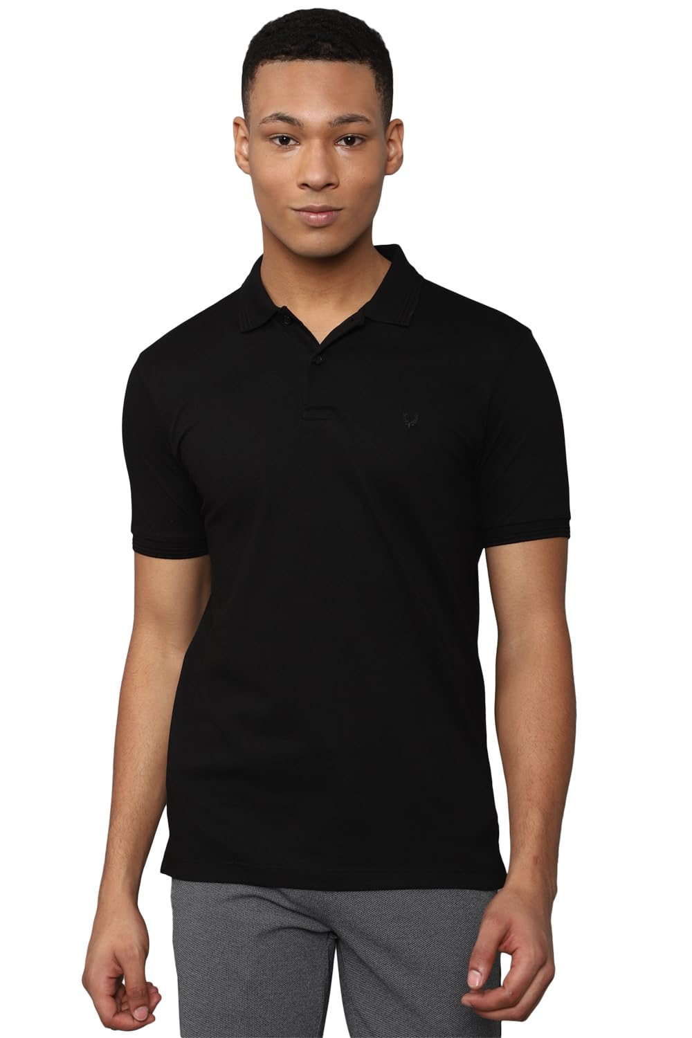 Allen Solly Men's Cotton Solid Regular Fit T-Shirt