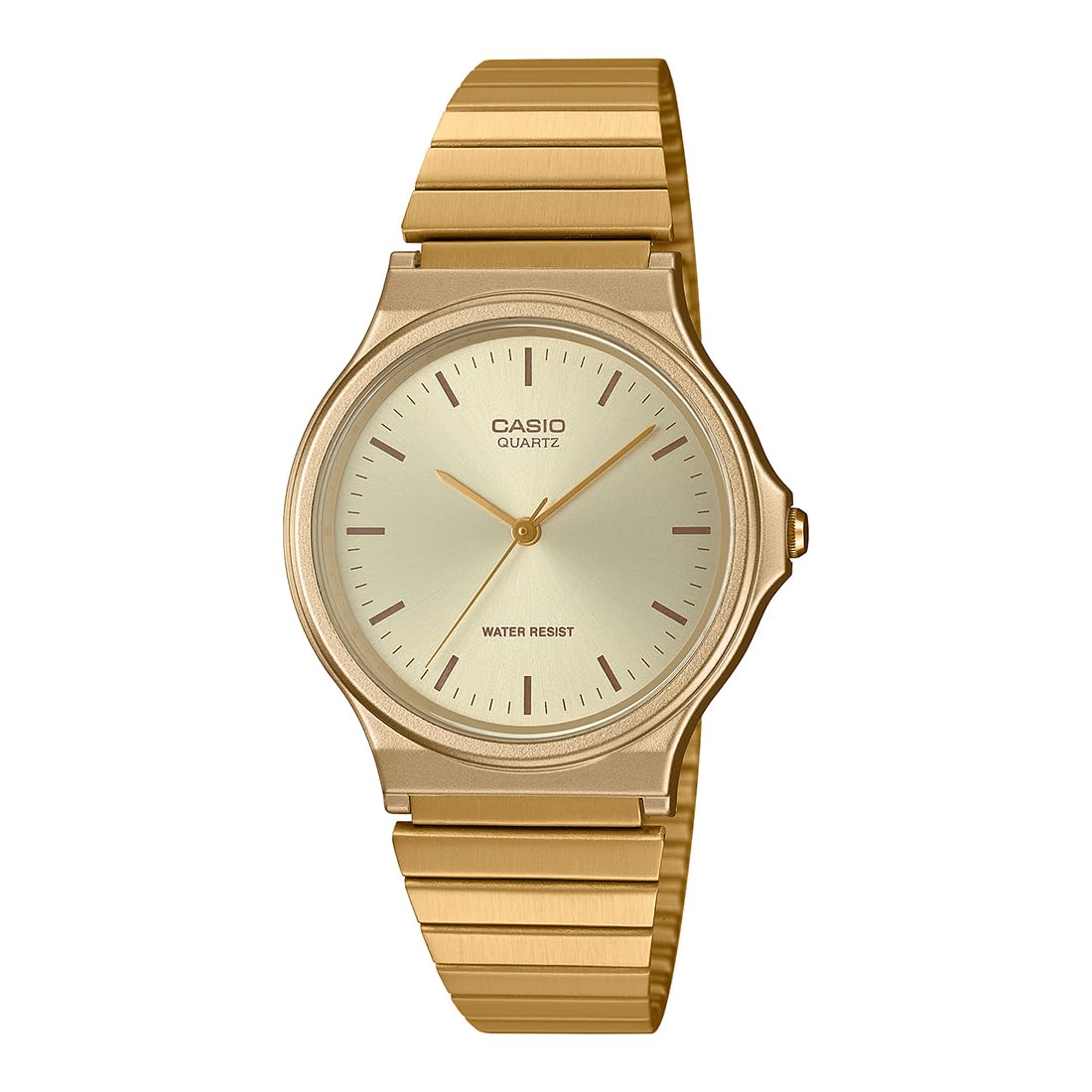 Casio Ladies Analog Gold Dial Watch MQ-24G-9EDF