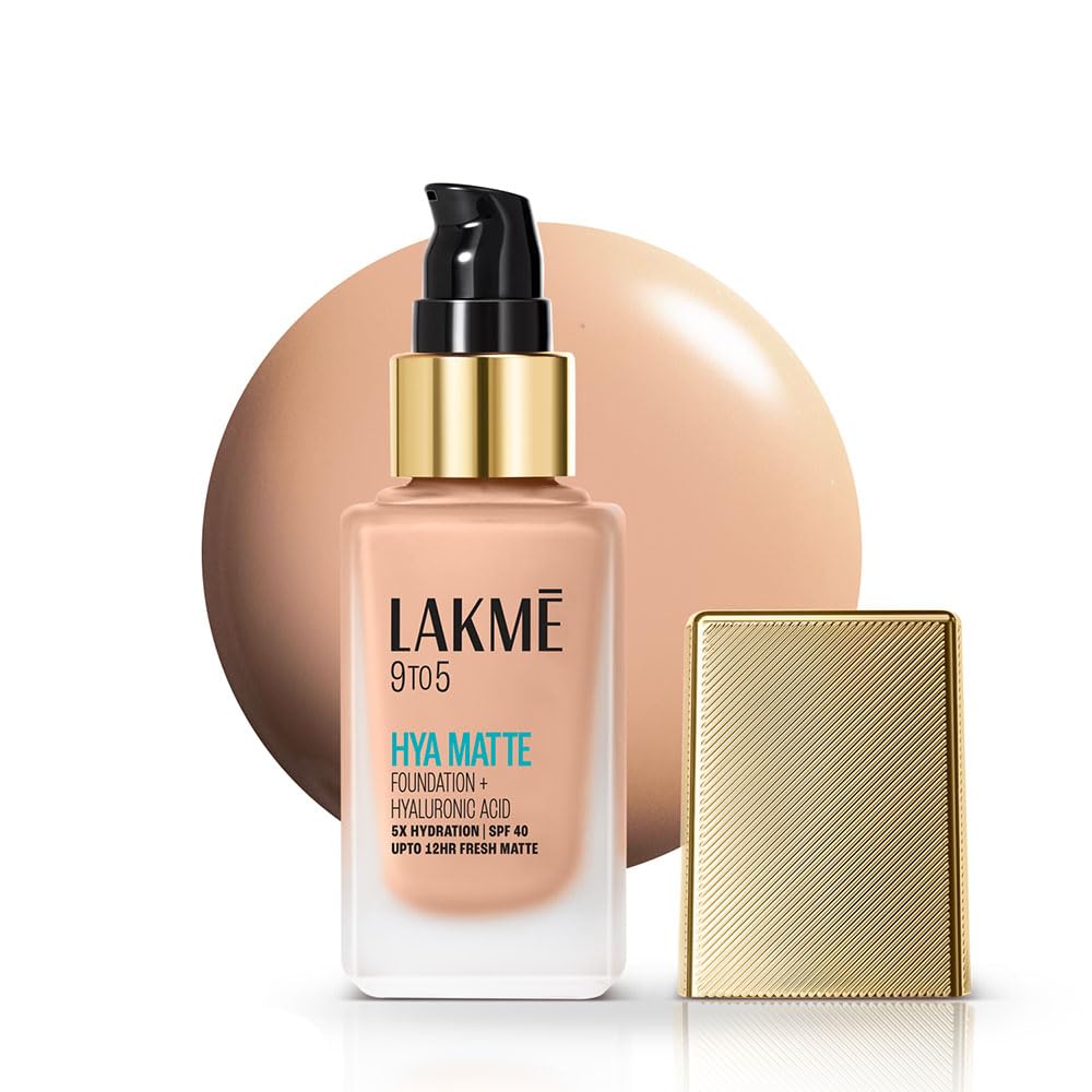 Lakme 9to5 Hya Matte Foundation Warm Sand 25ml