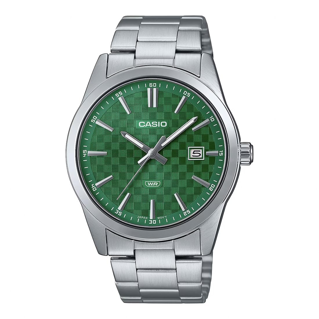 Casio Enticer Analog Green Dial Men MTP-VD03D-3A1UDF