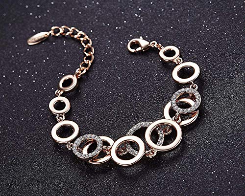 Shining Diva Rose Gold Crystal Bangle - Image 3