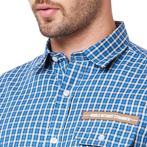 Giordano Men's Slim Fit Checkered Long Sleeve Shirt - Image 5