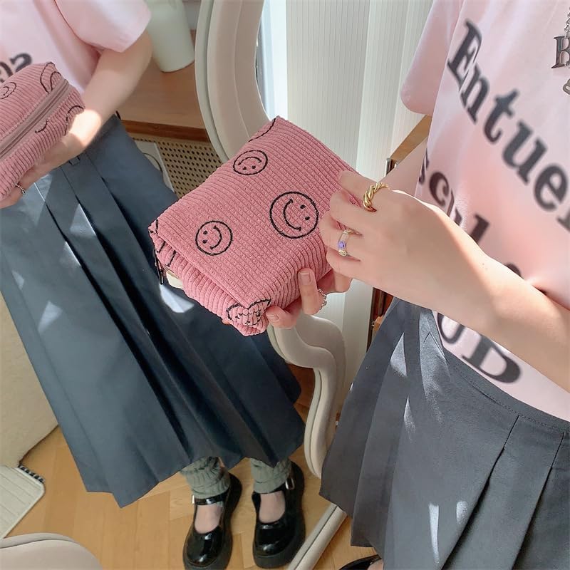 Street27 2pcs Corduroy Cosmetic Bag Travel Makeup Pouch - Image 5