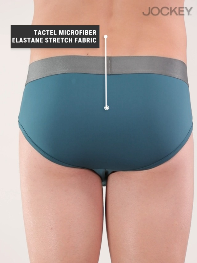 Jockey Men's Tactel Microfiber Stretch Solid Brief - Image 4