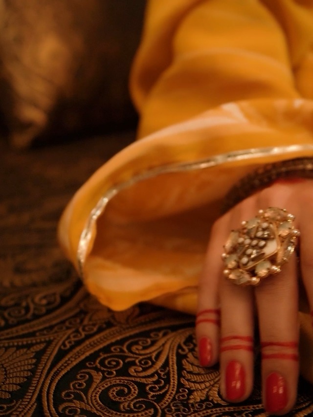 Libas Women Silk Blend Printed Anarkali Kurta Churidar and Dupatta Set - Authentic Libas Clothing | UrbanThreads - Image 3