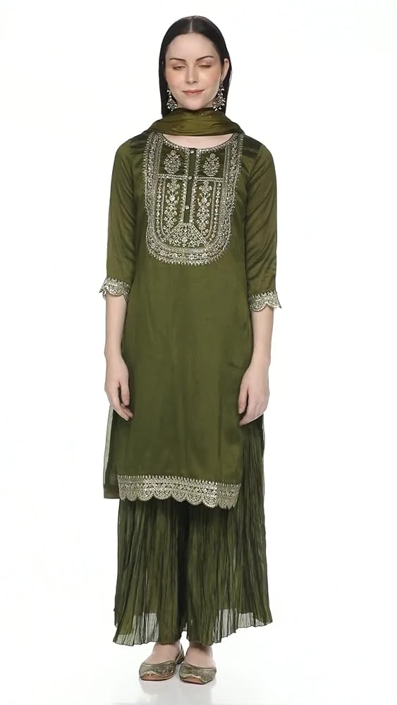 Libas Women's Silk Blend Kurta Sets - Authentic Libas Clothing | UrbanThreads - Image 3