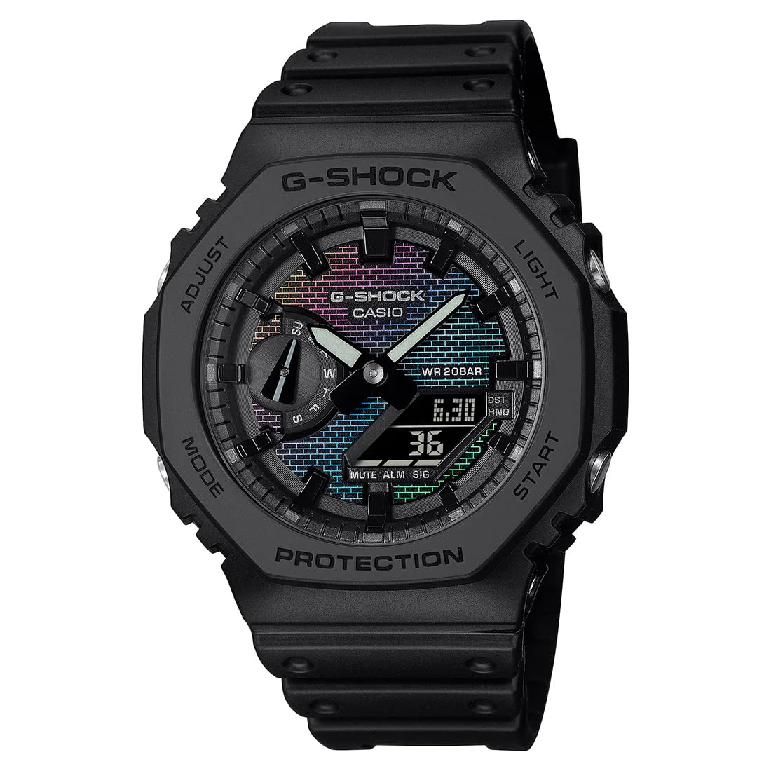 Casio G-Shock GA-2100 Rainbow Brick Watch