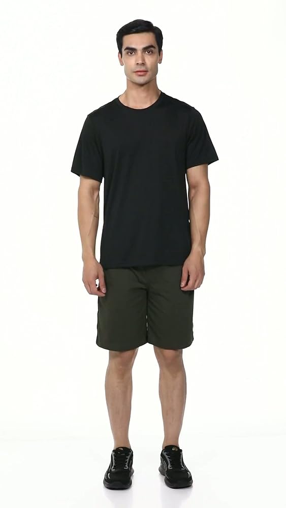 Jockey 9426 Men's Regular Fit Solid Shorts with Pockets - Image 3