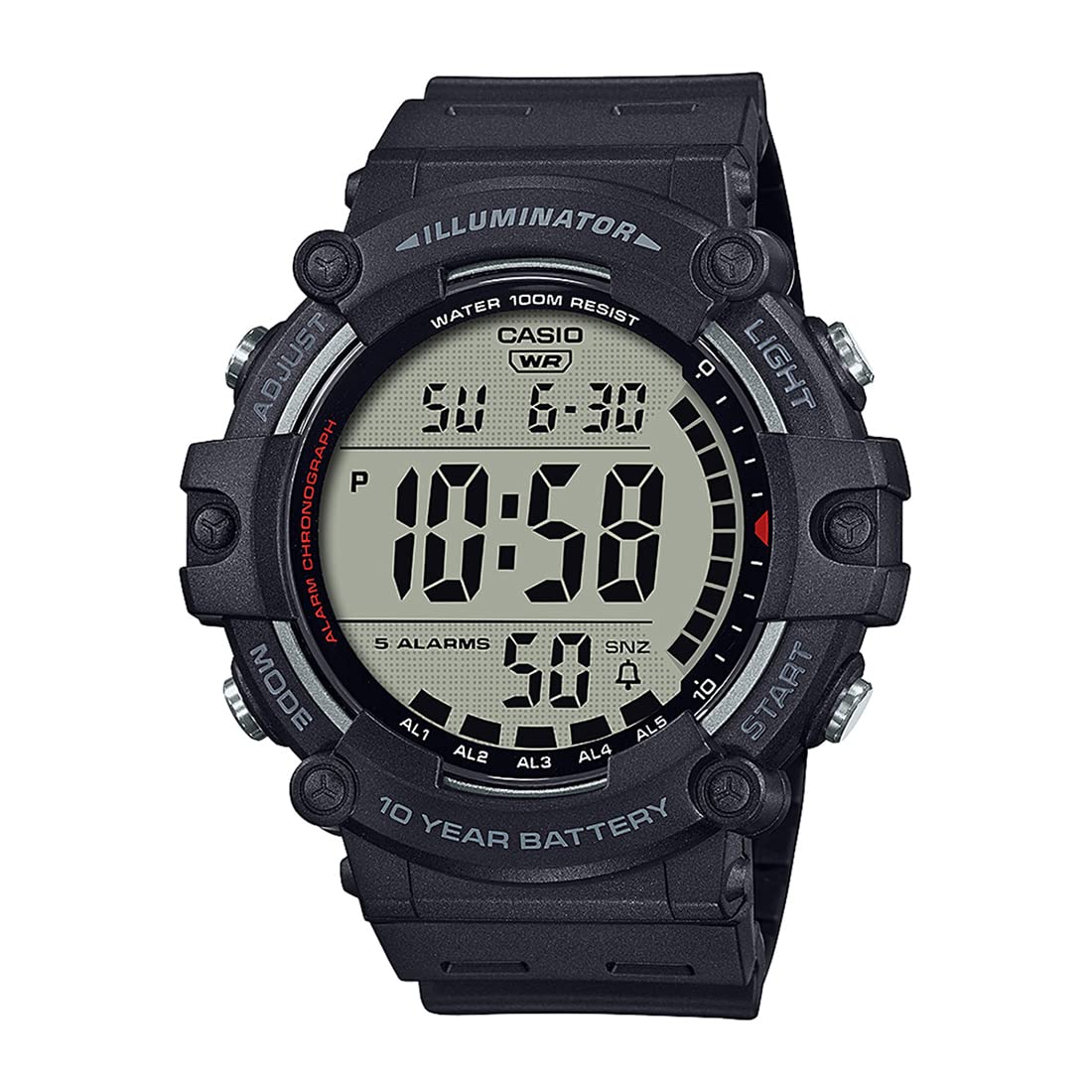 Casio Youth Digital Watch Black AE-1500WH-1AVDF