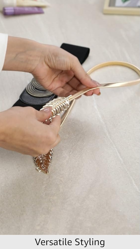 Shining Diva 2pcs Combo Waist Belts for Women and Girls - Image 3