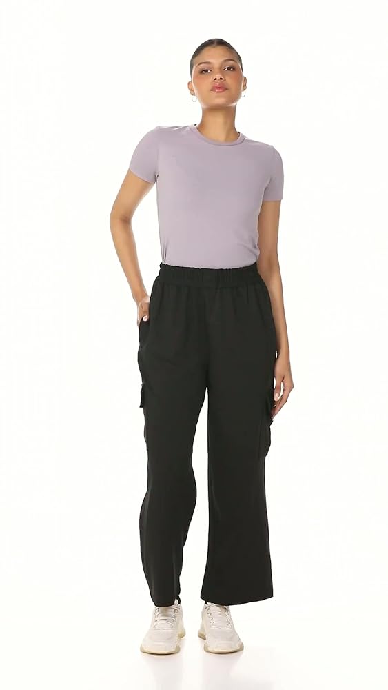 Leriya Fashion Womens High Rise Cargo Pants | Trousers | High-Waisted | Pants | Korean Trousers | Ba - Authentic Leriya Clothing | UrbanThreads - Image 3