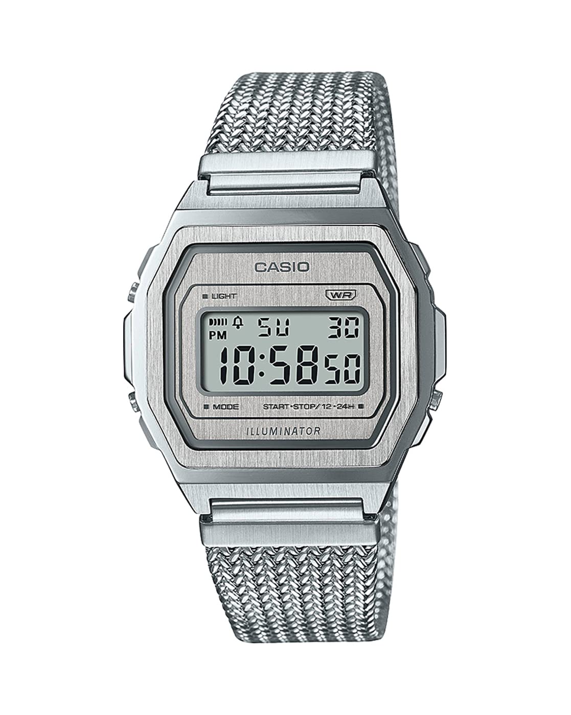 Casio Vintage Silver Digital Watch