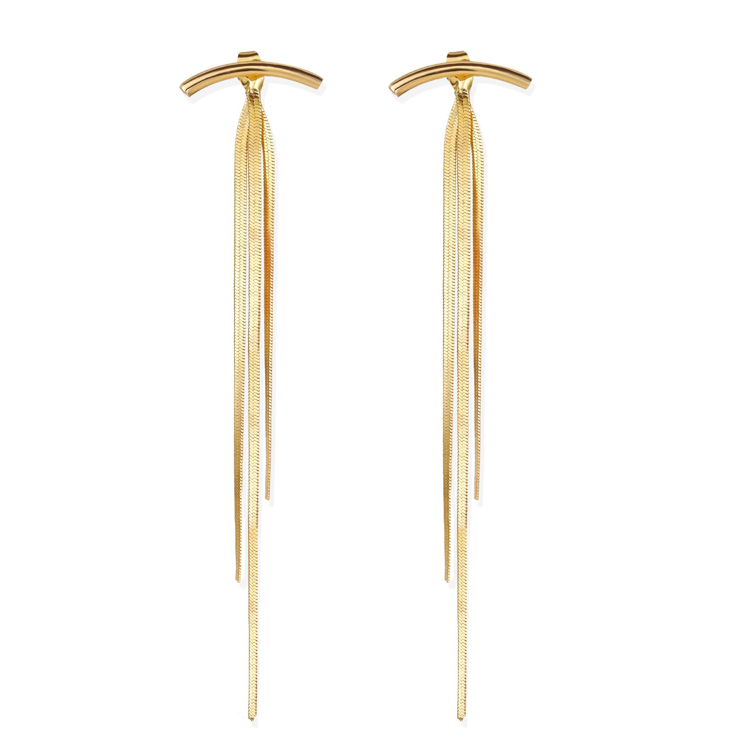 UrbanThreads Gold Tassel Earrings
