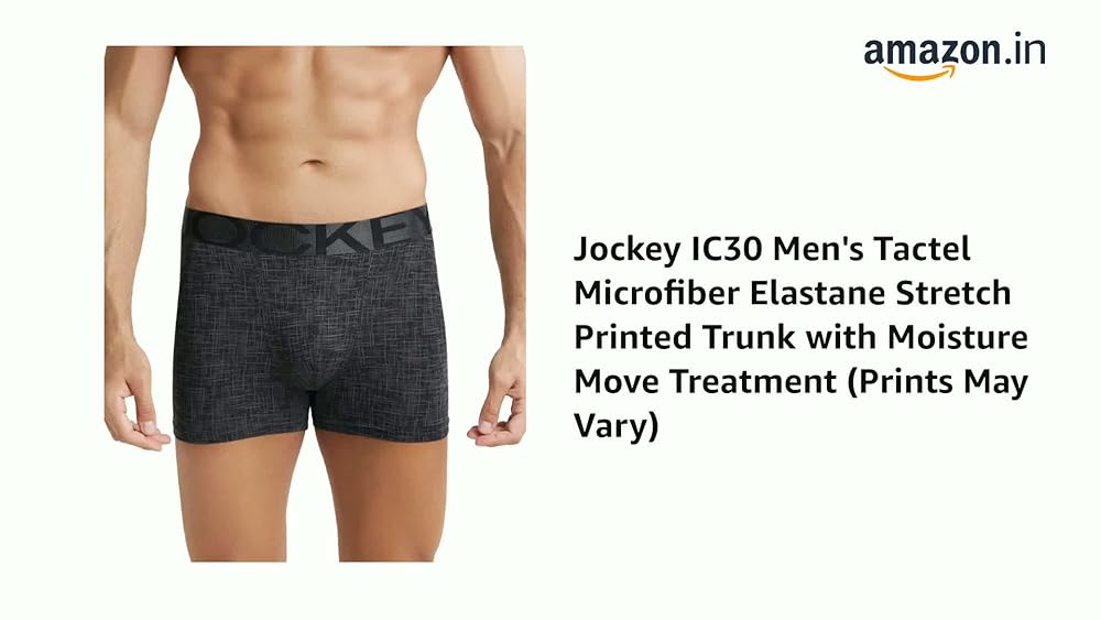 Jockey Men's Tactel Microfiber Stretch Printed Trunk - Image 3
